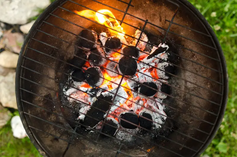 Canva Close up Photo of Black Metal Charcoal Grill