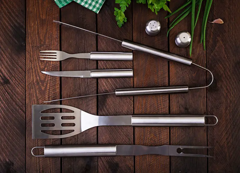 Canva Barbecue Tools on Wooden Table