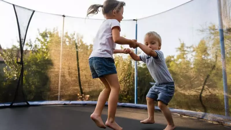 Kids on Trampoline